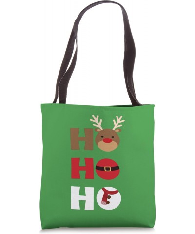 Ho Ho Ho Christmas Reindeer Santa Snowman Tote Bag $9.02 Totes