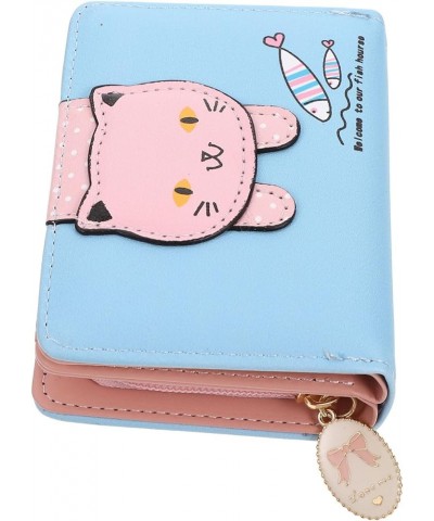 2pcs Coin Purse Wallets Women Trifold Wallets Women Zip Around Wallets for Women Cat Clutch Purse Women Clutch Wallet Purse W...