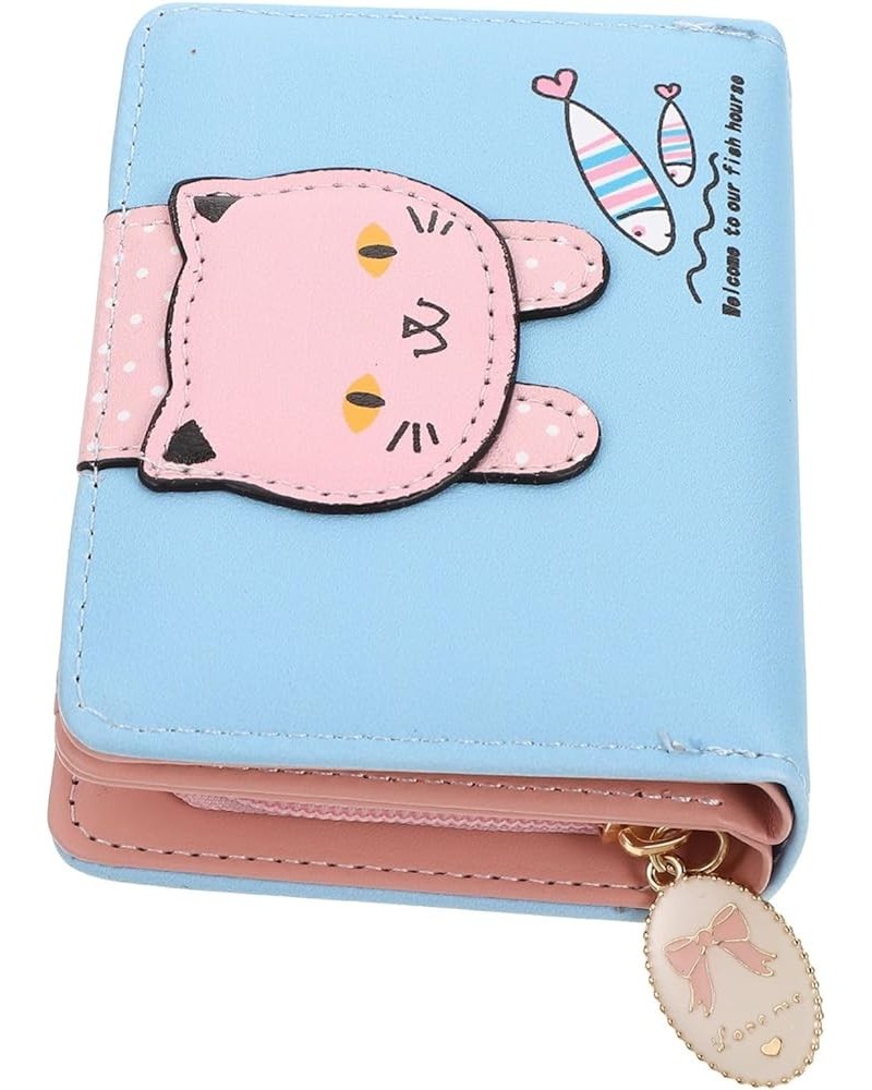 2pcs Coin Purse Wallets Women Trifold Wallets Women Zip Around Wallets for Women Cat Clutch Purse Women Clutch Wallet Purse W...