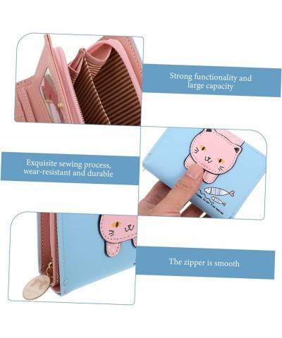 2pcs Coin Purse Wallets Women Trifold Wallets Women Zip Around Wallets for Women Cat Clutch Purse Women Clutch Wallet Purse W...