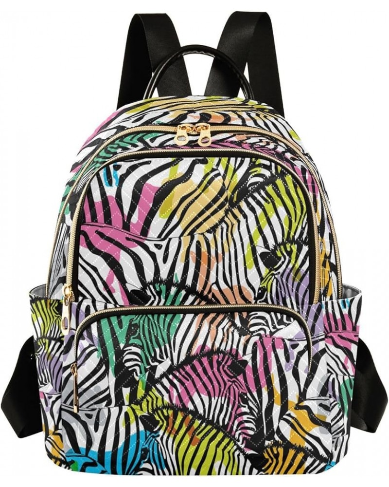 Fashion Backpack Mini Backpack Purse Casual Daily Backpack Zebras for Travel for College Work Small $18.69 Backpacks