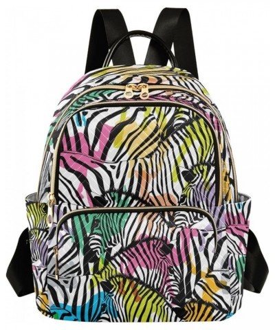 Fashion Backpack Mini Backpack Purse Casual Daily Backpack Zebras for Travel for College Work Small $18.69 Backpacks