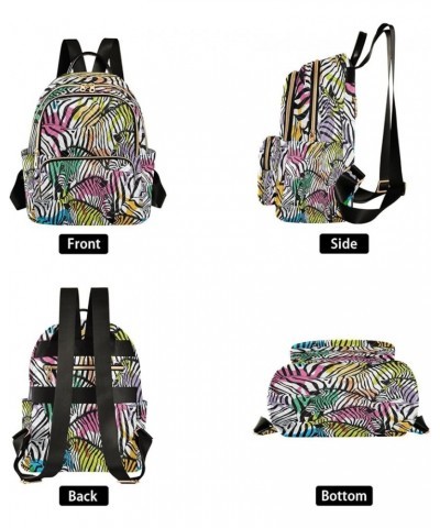 Fashion Backpack Mini Backpack Purse Casual Daily Backpack Zebras for Travel for College Work Small $18.69 Backpacks