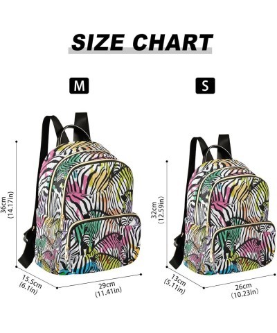 Fashion Backpack Mini Backpack Purse Casual Daily Backpack Zebras for Travel for College Work Small $18.69 Backpacks