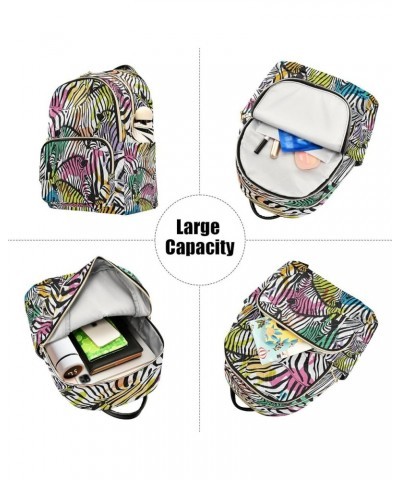 Fashion Backpack Mini Backpack Purse Casual Daily Backpack Zebras for Travel for College Work Small $18.69 Backpacks