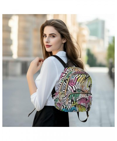 Fashion Backpack Mini Backpack Purse Casual Daily Backpack Zebras for Travel for College Work Small $18.69 Backpacks