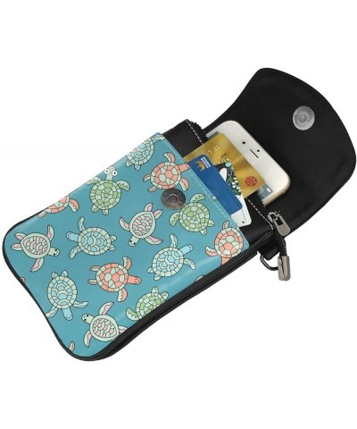 Small Crossbody Phone Bags for Women Leather Cell Phone Purse Lightweight Cell Phone Wallet Girls Sea Turtles2 $17.64 Crossbo...