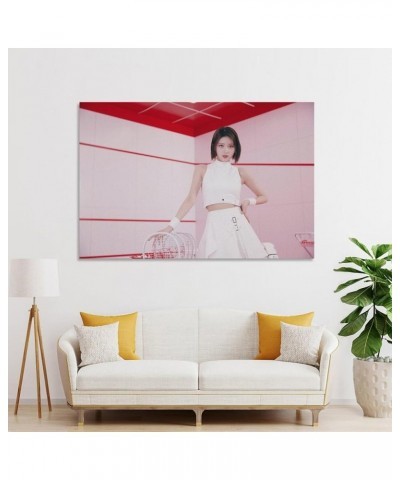 Gaeul Ive Wave Teaser Pink Kpop Artist Canvas Poster Bedroom Decor Sports Landscape Office Room Decor Poster Gift 24x36inch(6...