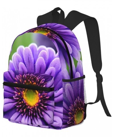 Blooming Cactus Flower Backpack Cute Print Bookbag Women Travel Casual Water-resistant Backpack Travel Bag bags Purple Lavend...