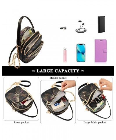 Glowing Butterfly Crossbody Sling Bags for Women, Compact Fashion Handbag with Chain Strap Top handle for Evening Party Datin...