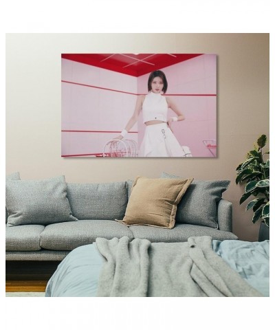 Gaeul Ive Wave Teaser Pink Kpop Artist Canvas Poster Bedroom Decor Sports Landscape Office Room Decor Poster Gift 24x36inch(6...