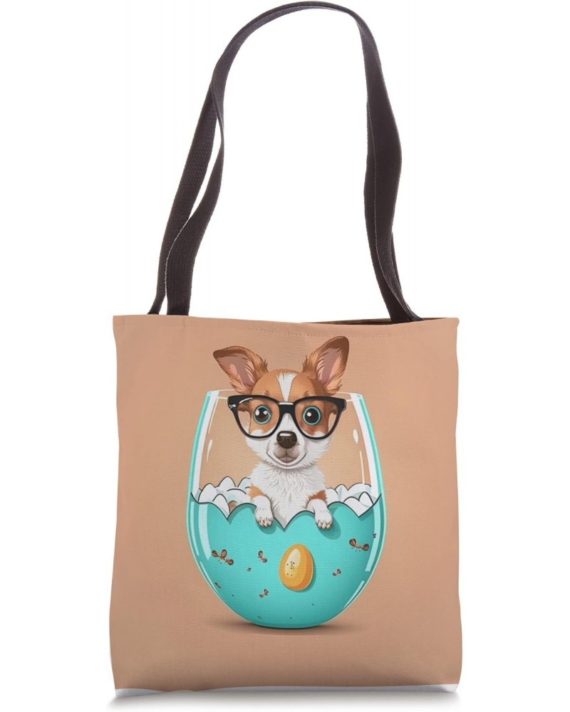 Funny dog in the egg Design dog owner Humor Sarcastic puppie Tote Bag $11.95 Totes