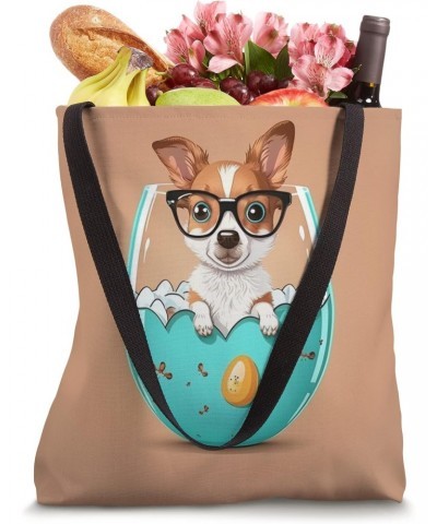 Funny dog in the egg Design dog owner Humor Sarcastic puppie Tote Bag $11.95 Totes