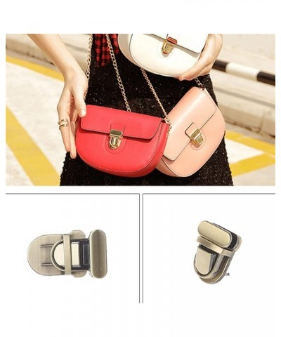 Shoulder Bag with Buttons Durable Buckle Twist Lock Hardware for Bag Shape Handbag DIY Turn Lock Bag Clasp Fashion Tongue Lat...