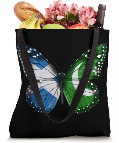 Scottish Pakistani Flag Butterfly Tote Bag $12.02 Totes