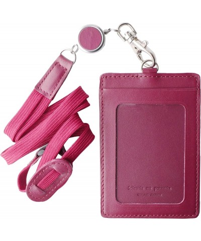 Slip-On Vertical ID Case with Reel ST Noir Leather Wine $17.79 Wallets