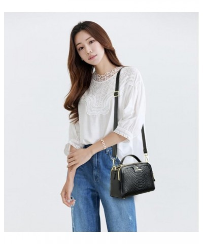 Women's hand-held shoulder cross-body bag casual large capacity small square bag Green $25.27 Crossbody Bags