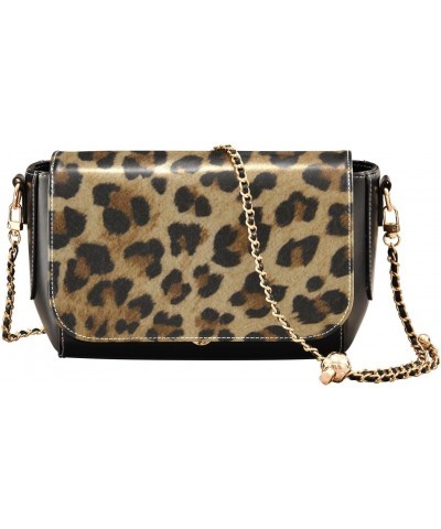 Leopard Print Crossbody bags for Women Small Crossbody Purses with Metal Chain Wallet Purse Shoulder Handbags for Women $19.2...