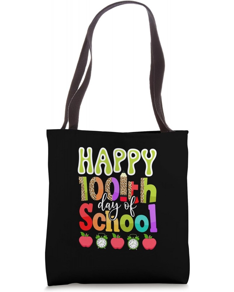 Leopard 100 Days Of School 100 Days Smarter Teachers Student Tote Bag $10.95 Totes