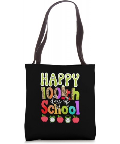 Leopard 100 Days Of School 100 Days Smarter Teachers Student Tote Bag $10.95 Totes