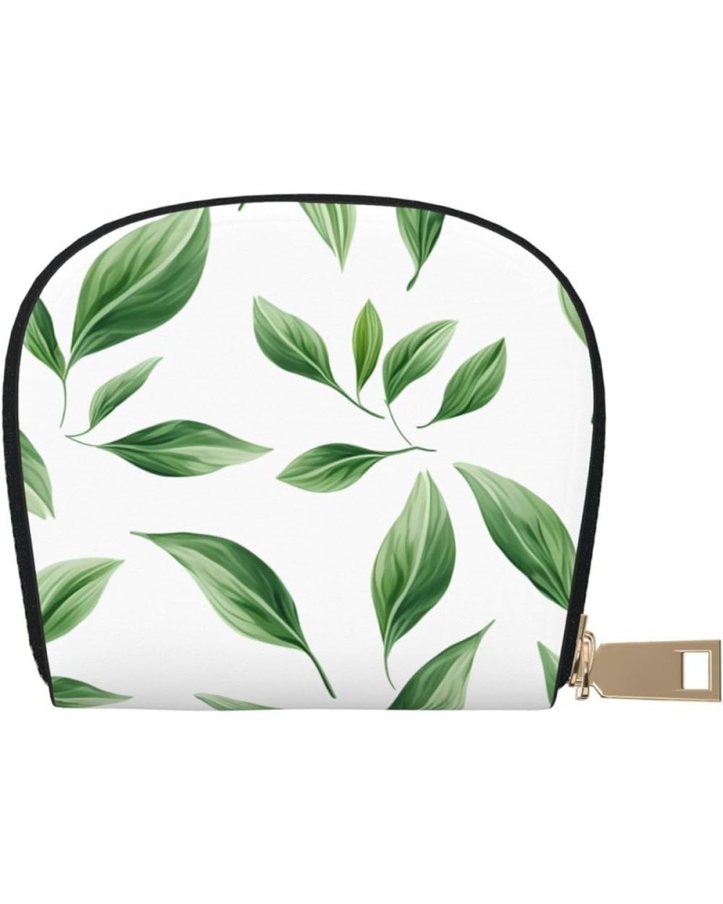 Elegance Unleashed: Stylish Green Leaves Foliage -Inspired PU Leather Clutch for Men and Women Green Leaves Foliage 1 $8.94 C...