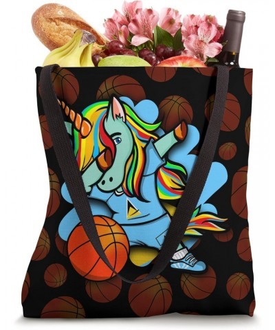 Dabbing Unicorn Saint Lucia Basketball Fans Jersey Sports Tote Bag $13.45 Totes