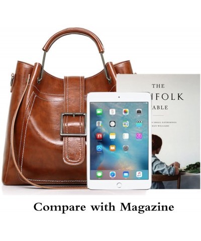 3Pcs Handbag for Women Purse Tote Satchels Designer Shoulder Bag Clutch Brown $15.12 Totes