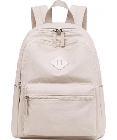 Mini Backpack Small Backpack Purse for Women Lightweight Cute Fashion Backpack Bookbag Daypack for Travel Shopping Beige $17....