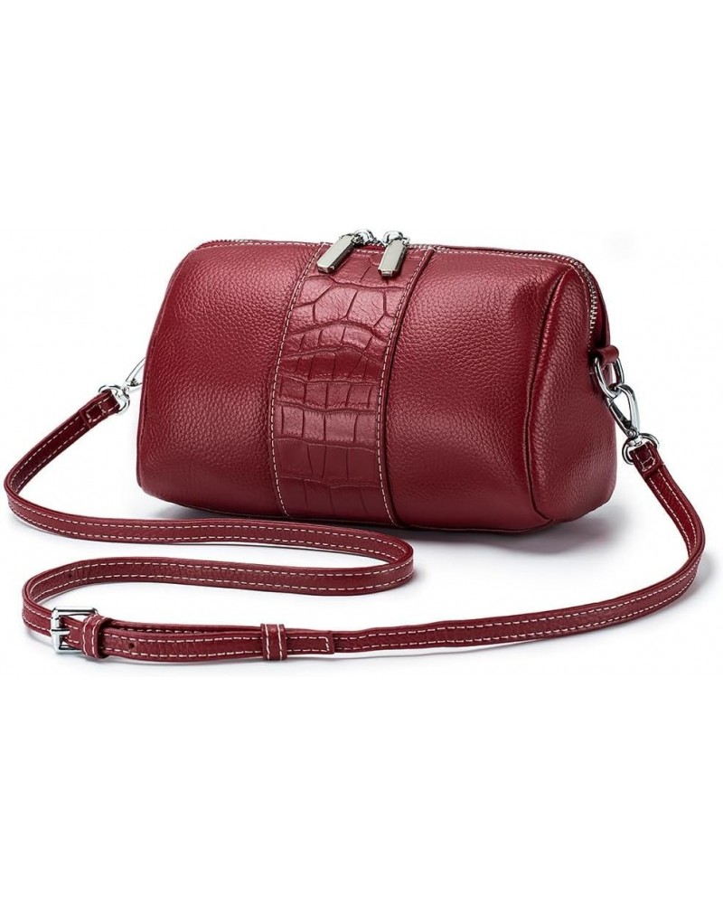 Women's Fashion Crossbody Bag Burgundy $23.65 Crossbody Bags