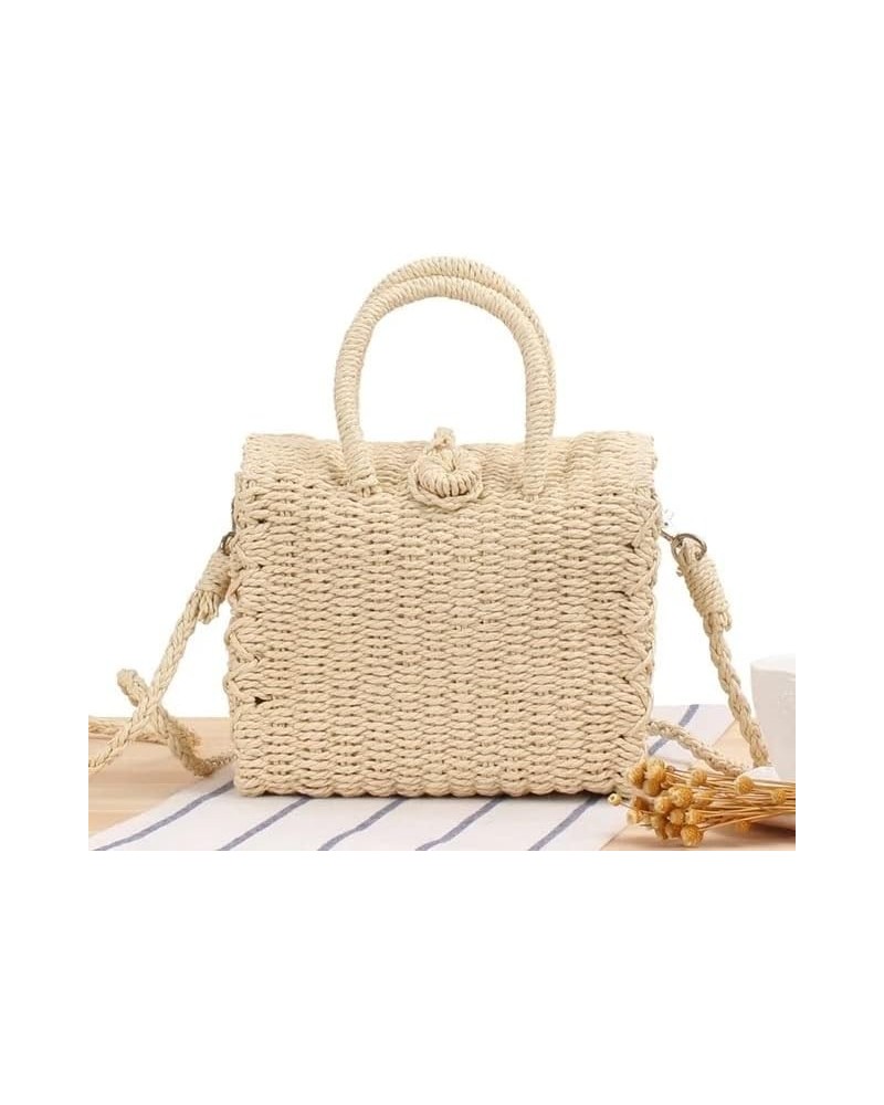 Straw Bag for Women Crossbody Beach Tote Black Clutch Shoulder Bags Summer Travel Handbag Female Bag Purse Women (Color : N) ...