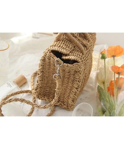 Straw Bag for Women Crossbody Beach Tote Black Clutch Shoulder Bags Summer Travel Handbag Female Bag Purse Women (Color : N) ...