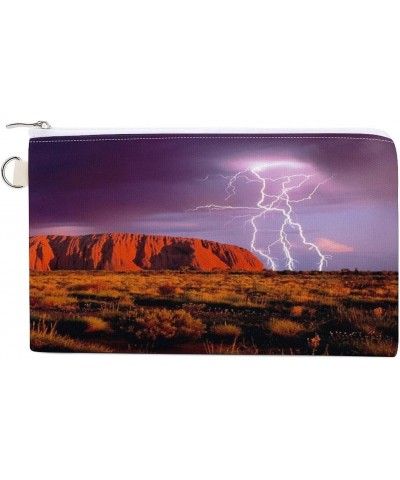 Rocks Desert Storm Canvas Wallet Slim Wristlets Bag Credit Card Clutch Purses $11.60 Wallets