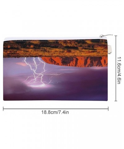 Rocks Desert Storm Canvas Wallet Slim Wristlets Bag Credit Card Clutch Purses $11.60 Wallets