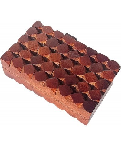 Wooden Clutch Purse Bridal Clutch Handmade Brown Wooden Clutch cum Sling Bag Detachable $18.80 Clutches