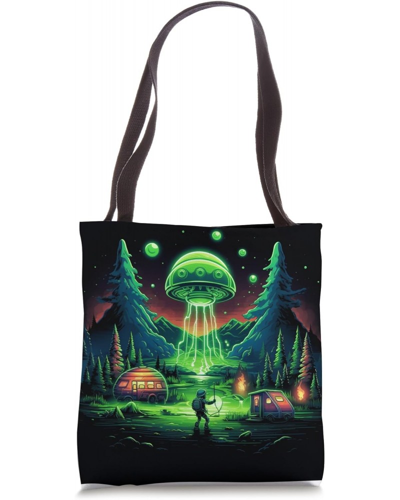 Camping UFO Gear Alien Abduction Tote Bag $12.65 Totes