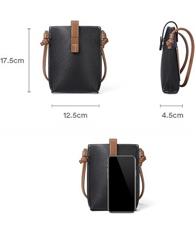 Genuine Leather Small Cell Phone Crossbody Bag Purses for Women Cross Body Blue $11.72 Crossbody Bags