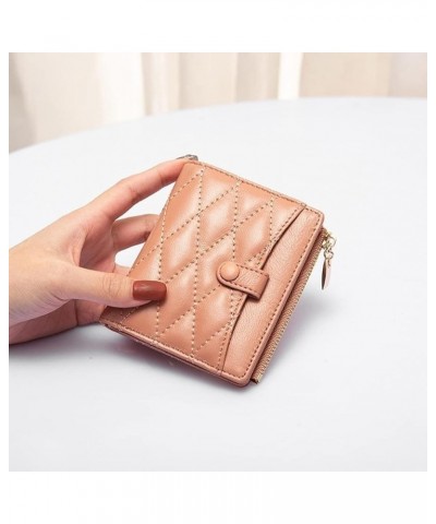 Wallet Women's Compact Rhomboid Short Card Case Thin Cute Coin Purse (Color : A, Size : 11 * 9cm) 11*9cm C $98.71 Wallets