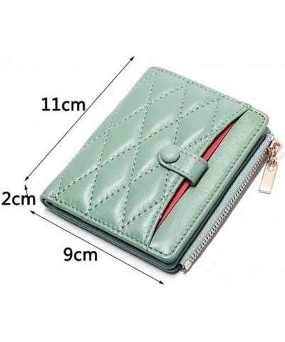 Wallet Women's Compact Rhomboid Short Card Case Thin Cute Coin Purse (Color : A, Size : 11 * 9cm) 11*9cm C $98.71 Wallets