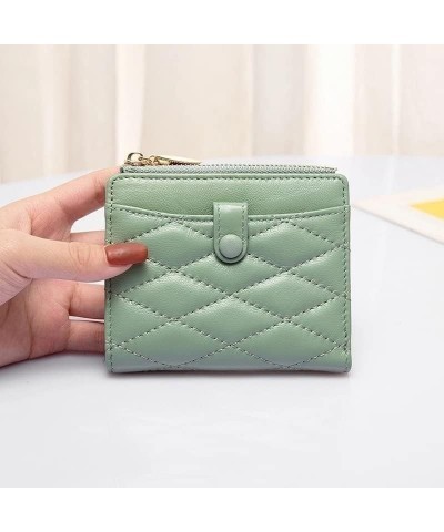 Wallet Women's Compact Rhomboid Short Card Case Thin Cute Coin Purse (Color : A, Size : 11 * 9cm) 11*9cm C $98.71 Wallets