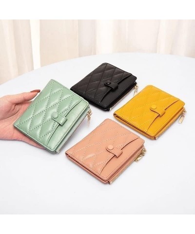 Wallet Women's Compact Rhomboid Short Card Case Thin Cute Coin Purse (Color : A, Size : 11 * 9cm) 11*9cm C $98.71 Wallets