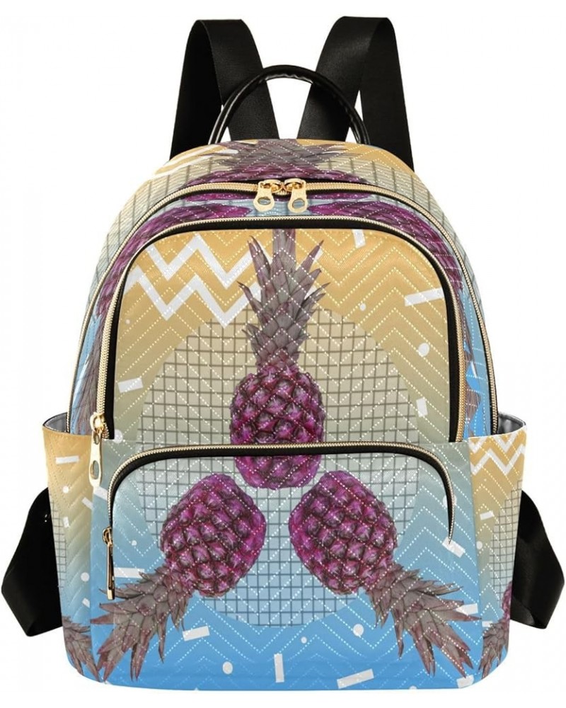 Fashion Backpack Mini Backpack Purse Casual Daily Backpack Pineapples for Travel for College Work Small $13.94 Backpacks