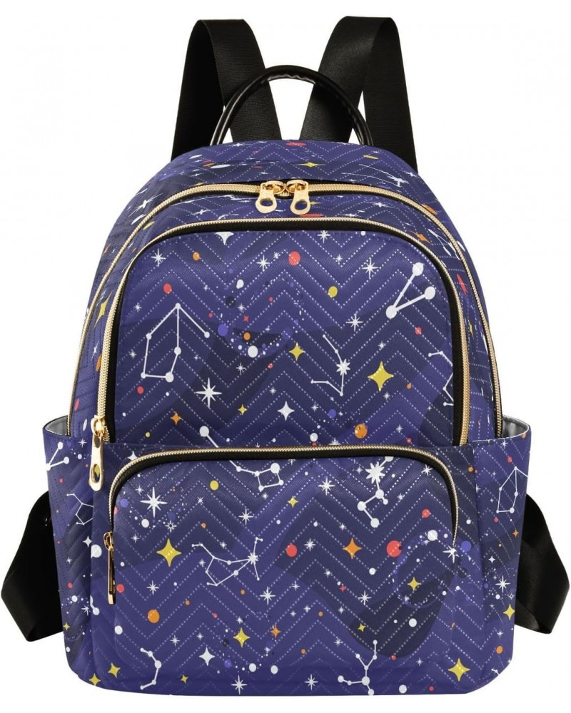 Galaxy Space with Stars Constellations Backpack Purse for Women Travel Handbag Shoulder Bag $20.99 Backpacks