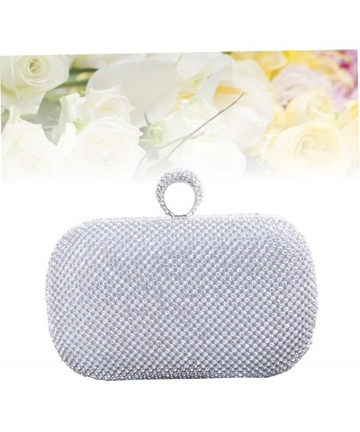 2pcs Rhinestone Purses for Women Womens Evening Bag Handmade Bag for Women Women's Purses Ladies Purses Silverx2pcs $11.48 Ev...