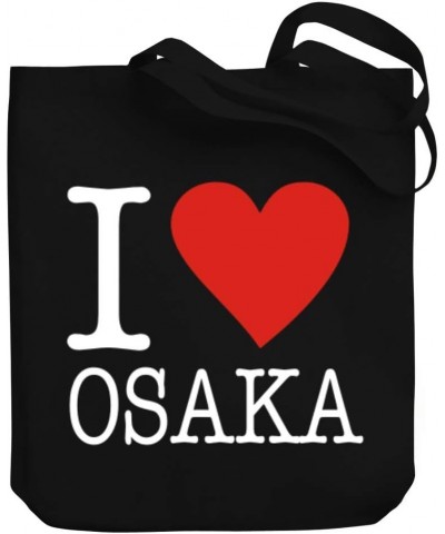 I Love Osaka Typewriter Style Canvas Tote Bag 10.5" x 16" x 4 $19.60 Totes