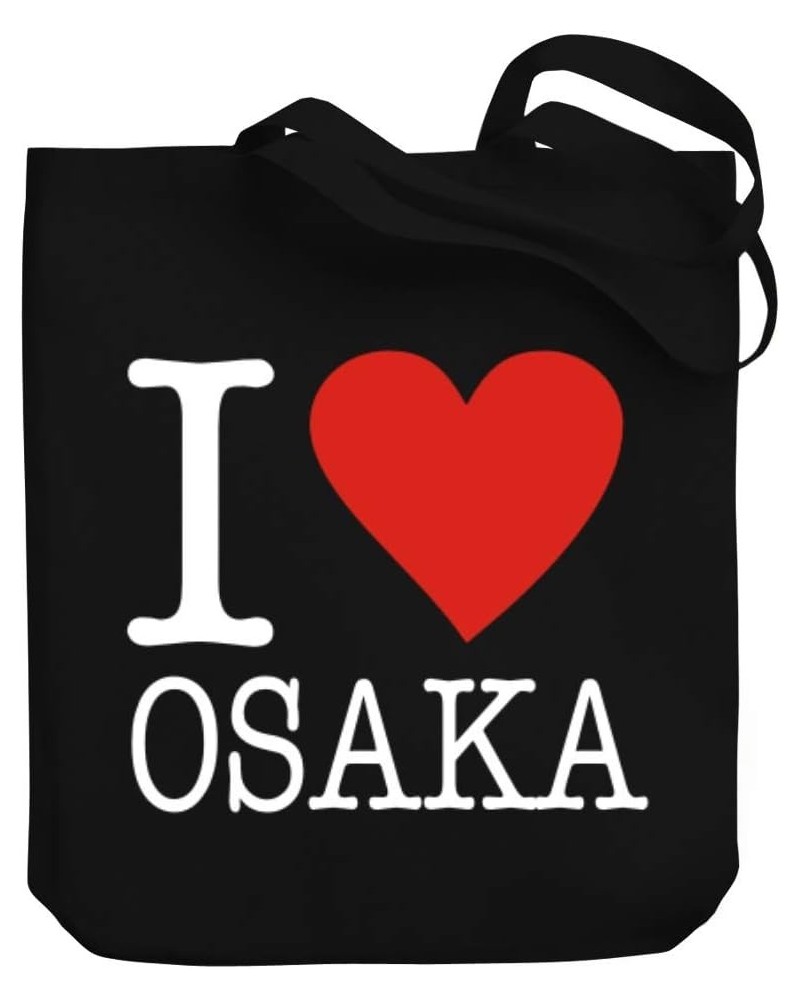 I Love Osaka Typewriter Style Canvas Tote Bag 10.5" x 16" x 4 $19.60 Totes