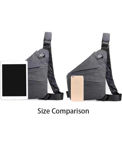 Anti Theft Travel Bag Anti-Theft Bag Slim Sling Bag Cross Body Travel Bag Sky Blue Right Shoulder $12.26 Crossbody Bags