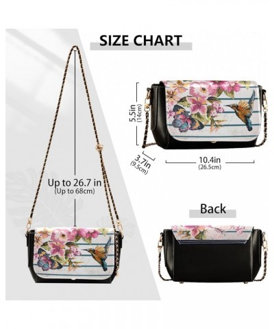 Crossbody Bags for Women Trendy Women's Black Shoulder Bag Small PU Leather Flap Cross Body Bag Handbags Pattern9 $22.13 Cros...