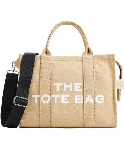 The Tote Bags for Women The Tote Bag Dupe Canvas Trendy Handbag Tote Purse with Zipper Canvas Crossbody Bag Khaki-set $22.44 ...