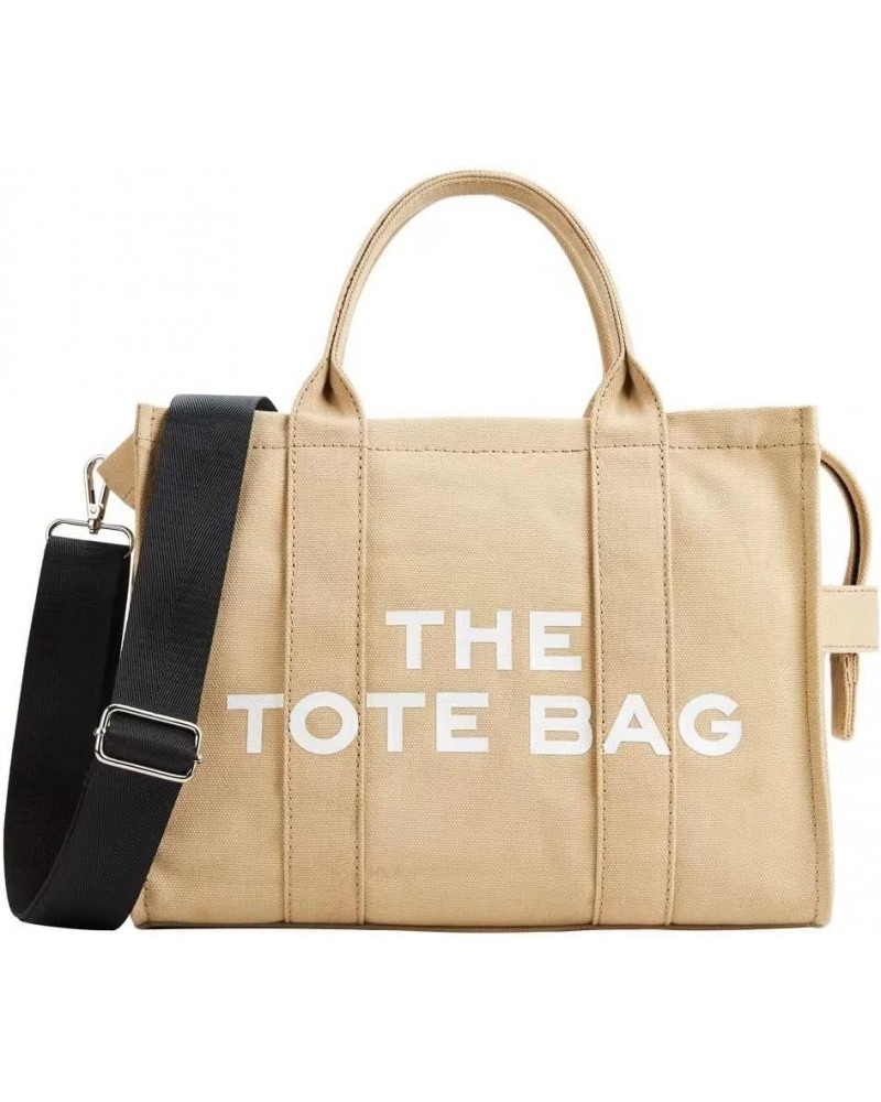 The Tote Bags for Women The Tote Bag Dupe Canvas Trendy Handbag Tote Purse with Zipper Canvas Crossbody Bag Khaki-set $22.44 ...