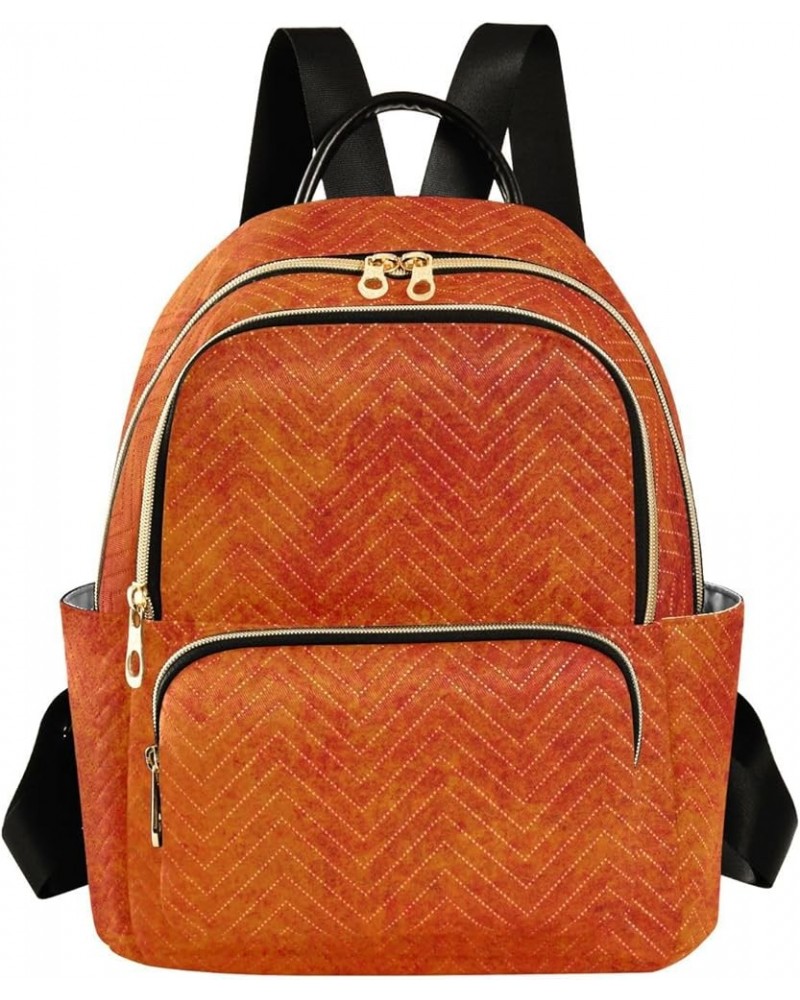 Bright Orange Thanksgiving Fashion Travel Backpack for Women Multi Pockets Lightweight Purse for Women-S Multicolor Medium $1...